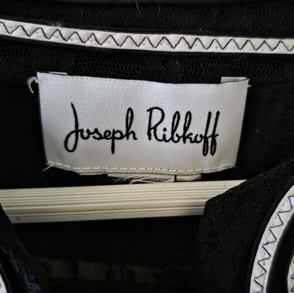 Joseph Ribkoff 16 Modern Contemporary Abstract Evening Embroidered Lace Cover Up - Picture 3 of 14